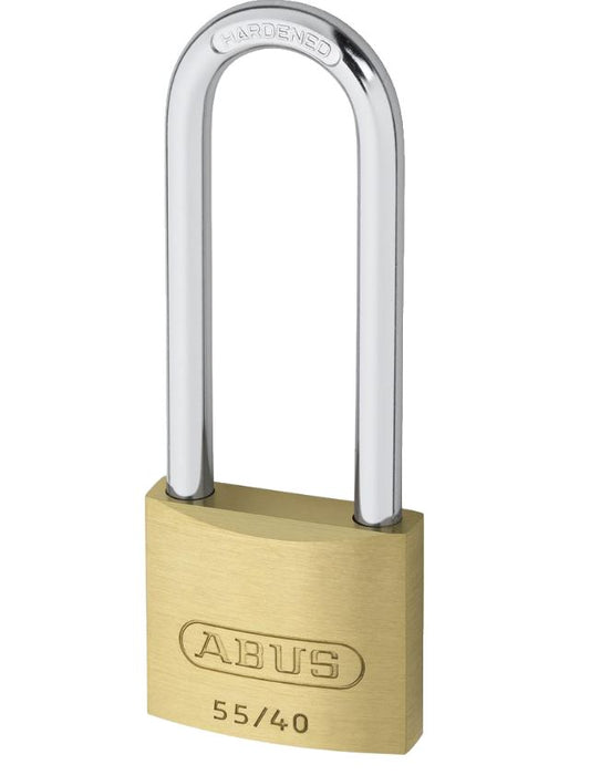 ABUS 55 Series Brass Long Shackle Padlock